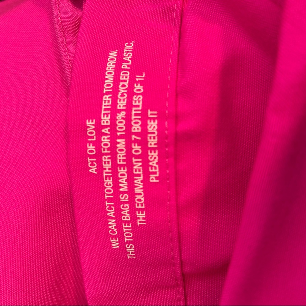 NIB Valentino Beauty Fuchsia Tote Bag - Picture 3 of 3